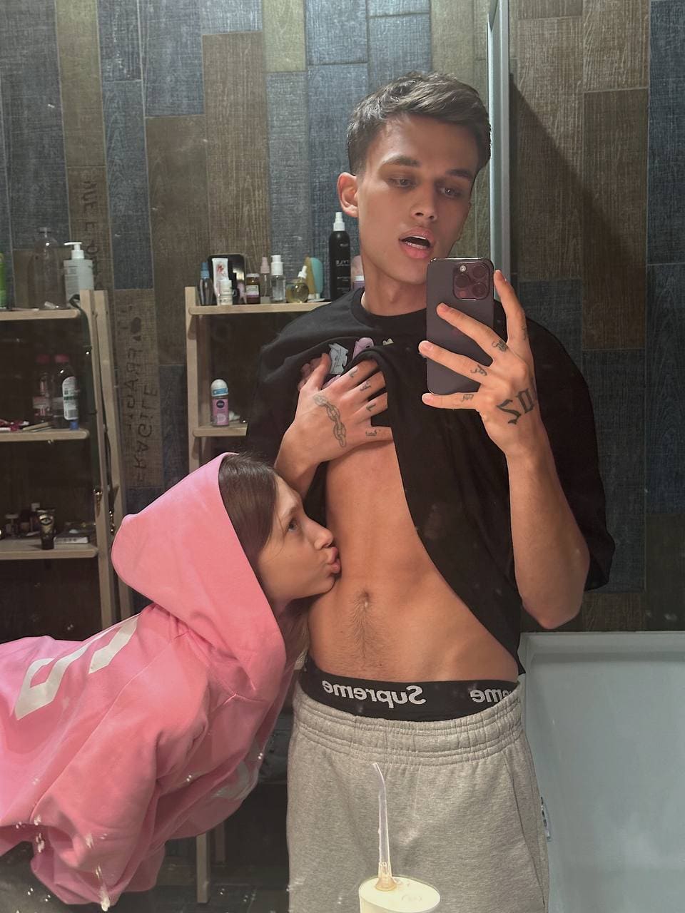 Слитые фото.